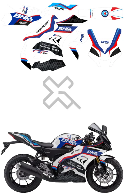 BHP6 Edition Full Body Sticker Compatible with R15M & V4 | Made In Premium Gloss Vinyl With FPF(Fade Protection Film), Water Proof, Precut Sticker, Pack Of 1 Compatible with Both Side